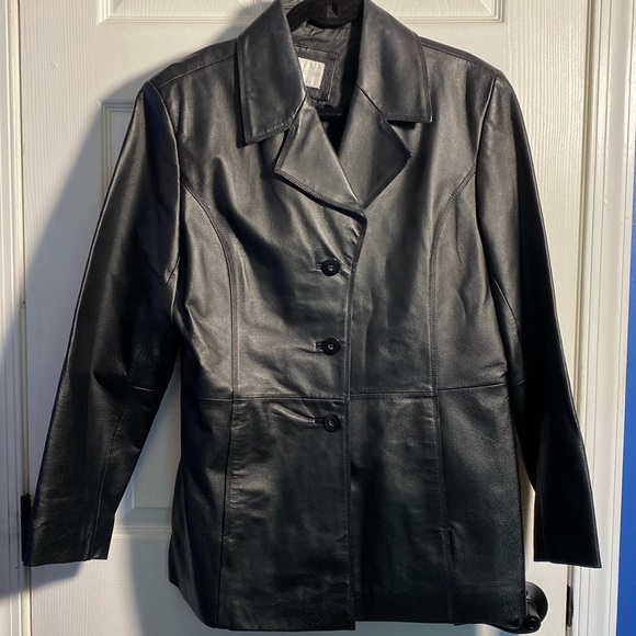 Worthington Jackets & Blazers - Worthington Leather Jacket, Black, Large